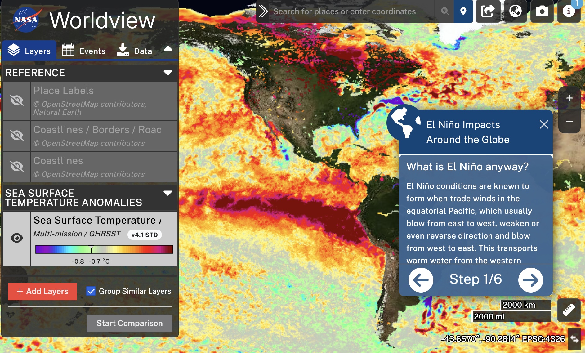 Worldview Tour Story: El Nino Impacts Around the Globe